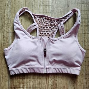 Popflex Blush Hold Me Zip Bra